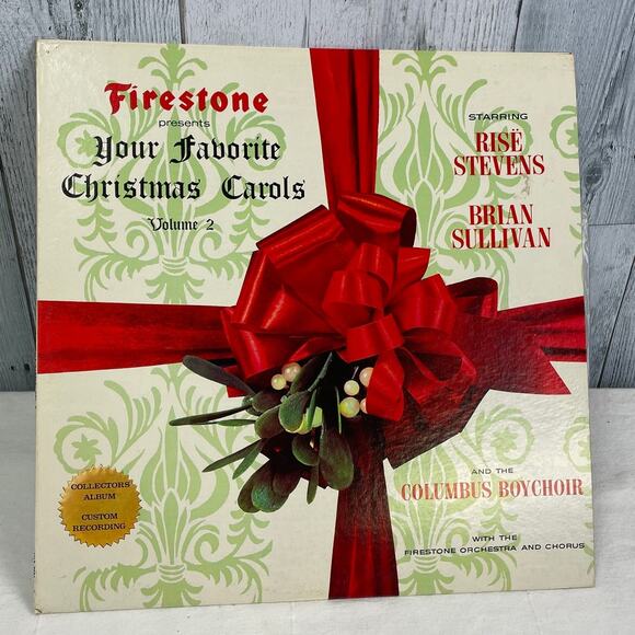 Vintage 1963 Firestone Presents Your Favorite Christmas Carols LP Vinyl Record - Picture 1 of 2